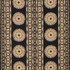Bora Bora Print Lava Black 175840 by Schumacher Designer Fabric TRIBAL CHIC See Sample INDIA - </p><p>Repeat: Horizontal: 52" (132CM) and Vertical: 24 1/2" (62CM) 52 3/8" WIDE (133 CM) - Swanky Fabrics -