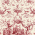 Le Couronnement De La Rosiere Rouge 175270 by Schumacher Designer Fabric Classic Prints 33.0" - Swanky Fabrics -