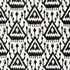 Vientiane Ikat Ebony 175021 by Schumacher Designer Fabric Print Happy 6.75" - Swanky Fabrics -