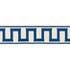 Greek Key Embroidered Tape Blue 70791 by Schumacher Designer Trim Miles Redd 1.8" - Swanky Fabrics -
