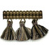Sponsor 36 Carbon by Stout Designer Trim ART OF DESIGN TRIM-2 TASSEL FRINGE 100%SVI CHINA CATB 117-2013 WYZENBEEK 10 000 DOUBLE RUB WEAR TEST (MEDIUM DUTY) Horizontal: 0.000 and Vertical: 0.000 3 in - Swanky Fabrics -