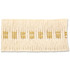 Brentwood 5 Gilt by Stout Designer Trim New World Tapes & Borders 98% Linen 2% Other GERMANY Horizontal: 0.5 and Vertical: 0 1.75 in - Swanky Fabrics -