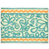 Playful 5 Turquoise by Stout Designer Trim Harmony Trim 55% Polyester 45% Spun Viscose CHINA Horizontal: 0 and Vertical: 0 3 in - Swanky Fabrics -