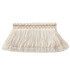 Debonair 31 Ivory by Stout Designer Trim Art Of Design Trim-2 Brush Fringe 100% Spun Viscose CHINA Horizontal: 0 and Vertical: 0 2 in - Swanky Fabrics -