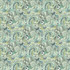 Abstract Paisley Blue Lagoon  by Kasmir Designer Fabric 1453 100% Cotton
 SOUTH KOREA 30,000 Wyzenbeek Double Rubs Horizontal: 18 inches and Vertical: 17 4/8 inches 54  - Swanky Fabrics -