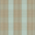 Avon Gingham Plaid Mocha/Aqua 63023 by Schumacher Designer Fabric Calypso 6.75" - Swanky Fabrics -