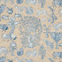Animalia Blue & Natural 178320 by Schumacher Designer Fabric Palampore 25.25" - Swanky Fabrics -