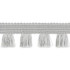 Bell Fringe Silver 70725 by Schumacher Designer Trim Couture Trims 1.0" - Swanky Fabrics -
