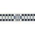 Carmo Tape Narrow Indigo 78990 by Schumacher Designer Trim Stephanie Seal Brown - Swanky Fabrics -