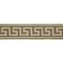 Dominique Linen Tape Greige 65560 by Schumacher Designer Trim Au Naturel 1.75" - Swanky Fabrics -