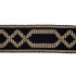 Briar Raffia Tape Black 77583 by Schumacher Designer Trim New Traditional - Swanky Fabrics -