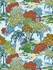 Sea Of Trees Print Kaleidescope SC166270003 by Scalamandre Designer Fabric PACIFICA 60% LINEN 30% COTTON 10% NYLON UNITED KINGDOM MEDIUM DUTY Horizontal: 26.75" and Vertical: 27.5" 55 - Swanky Fabrics -