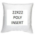 22X22 Poly Insert by Norbar Designer Fabric PILLOW INSERT US - Swanky Fabrics -