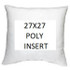 27X27 Poly Insert by Norbar Designer Fabric PILLOW INSERT 100% POLY SHELL & FILL US - Swanky Fabrics -