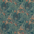 Fantasia Teal by Mulberry Designer Fabric MODERN COUNTRY I VISCOSE - 67%;LINEN - 33% United Kingdom HEAVY Horizontal: 27.383 and Vertical: 24.822 54.766 - Swanky Fabrics -