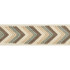 Arrowhead Grey by Kravet Couture Designer Trim BRAIDS BANDS & BORDERS RAYON - 51%;POLYESTER - 49% India Horizontal: 1.57 and Vertical: 1 1.77 - Swanky Fabrics -