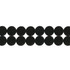 Double Dot Black by Kravet Design Designer Trim KATE SPADE COLLECTION POLYESTER - 100% China Horizontal: and Vertical: 1.8125 - Swanky Fabrics -
