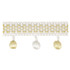 Hafner 2 Champagne by Stout Trim Stout Trim Hafner 2 ChampagneTrim VISIONS OF COLOR TRIM TURKEY </p><p>Repeat: H: 2.625, V: 0.000 1.62 in - Fabric Carolina -