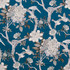Bird Sanctuary Prussian by Carole Designer Fabric Red Sea 100% Cotton -SSR Peru 25,000 Wyzenbeek Double Rubs Horizontal: 13 1/2" D and Vertical: 25 1/4" V 54" - Swanky Fabrics -