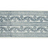 Arbela Hand Blocked Tape Indigo 78441 by Schumacher Designer Trim Jacaranda 4.25" - Swanky Fabrics -