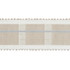 Calcada Tape Medium Natural 79200 by Schumacher Designer Trim Stephanie Seal Brown - Swanky Fabrics -