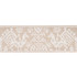 Tarpan Embroidered Tape Natural 80002 by Schumacher Designer Trim Bohemia 3.5" - Swanky Fabrics -