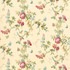 Chickadee Floral Vanilla 5004361 by Schumacher Designer Wallpaper Greenhouse 27.0" - Swanky Fabrics -