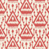 Vientiane Ikat Coral 5006950 by Schumacher Designer Wallpaper Print Happy 13.5" - Swanky Fabrics -