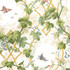 Leafy Arbor Cream 5004490 by Schumacher Designer Wallpaper Greenhouse 20.5" - Swanky Fabrics -