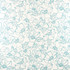 Flower Stencil Aqua by Carole Designer Fabric Muse 100% Cotton Spain 50,000 Wyzenbeek Double Rubs 27" V, 13 1/2" H 54" - Swanky Fabrics -
