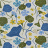 Nasturtiums Blueberry 140051 by Elana Gabrielle Designer Fabric - 100% cotton, China 24000 Horizontal: 13.5 and Vertical: 13.5 54/55 - Swanky Fabrics -