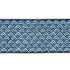 Sunrise Embroidery Tape Blues 80893 by Schumacher Designer Trim Orient Express 9.5" - Swanky Fabrics -