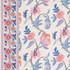 Indali Bordered Linen Rose And Indigo 180112 by Schumacher Designer Fabric Schumacher Classics 54.0" - Swanky Fabrics -