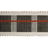 Calcada Tape Medium Rust 79204 by Schumacher Designer Trim Stephanie Seal Brown - Swanky Fabrics -