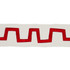 Corbu Tape Red 81772 by Schumacher Designer Trim David Kaihoi 2.5" - Swanky Fabrics -