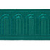 Arches Embroidered Tape Wide Emerald 70779 by Schumacher Designer Trim Miles Redd 5.3" - Swanky Fabrics -