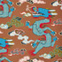 Magical Ming Dragon Brown 5010602 by Schumacher Designer Wallpaper Johnson Hartig 36.0" - Swanky Fabrics -