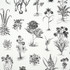 Cabot Botanical Large Ivory 5010640 by Schumacher Designer Wallpaper Signature Schumacher 54.0" - Swanky Fabrics -