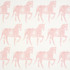 Marwari Horse Pink 5011132 by Schumacher Designer Wallpaper Molly Mahon 6.88" - Swanky Fabrics -