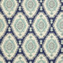 Thornwood Indigo by Carole Designer Fabric Dawn & Dusk 100% Cotton Spain 18" V, 4 1/2" H HD 54" - Swanky Fabrics -