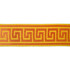 Greek Key Mandarin by Europatex Designer Fabric Tapes Decor 100% Polyester 1.40 inches - Swanky Fabrics -
