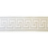 Greek Key - White by Europatex Designer Fabric Tapes Decor 100% Polyester China See Sample Horizontal: N/A and Vertical: N/A 2.50 inches  - Swanky Fabrics -