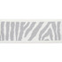 Pergola Zebra Tape Gray by Europatex Designer Fabric Pergola 100% Solution Dyed Acrylic 3.25 inches - Swanky Fabrics -