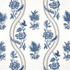 Ribbon Floral Blue and White F936423 by Thibaut Fabric Thibaut Fabric Ribbon Floral Blue and White F936423Fabric Indienne Fabric Book 100% Cotton UNITED STATES </p><p>Repeat: V: 24 53.5 - Fabric Carolina -