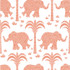 Elephant Coral T16203 by Thibaut Wallpaper Thibaut Wallpaper Elephant Coral T16203Wallpaper Kismet Wallpaper U.S.A. </p><p>Repeat: V: 25.25 27 - Fabric Carolina -