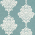 Arturo Damask Turquoise T13015 by Thibaut Wallpaper Thibaut Wallpaper Arturo Damask Turquoise T13015Wallpaper Monterey Wallpaper U.S.A. </p><p>Repeat: V: 18 27 - Fabric Carolina -