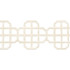 Fret Applique Ivory E12273 by Thibaut Fabric Thibaut Fabric Fret Applique Ivory E12273Fabric Tapes & Trims Volume 3 100% Polyester INDIA </p><p>Repeat: V: 3.25 3.5 - Fabric Carolina -
