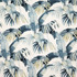 On Tropic Azul by Carole Designer Fabric Oasis 100% Cotton Spain 26" V, 13" HD 54" - Swanky Fabrics -