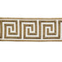 Hellenic Key Jacquard Tape Vintage Gold by Europatex Designer Fabric Hellenic 62% Fibranne, 38% Rayon 2.00 inches - Swanky Fabrics -