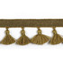 Hellenic Key Tassel Fringe Vintage Gold by Europatex Designer Fabric Hellenic 47% Fibranne, 44% Cotton, 9% Polyester 1.75 inches - Swanky Fabrics -